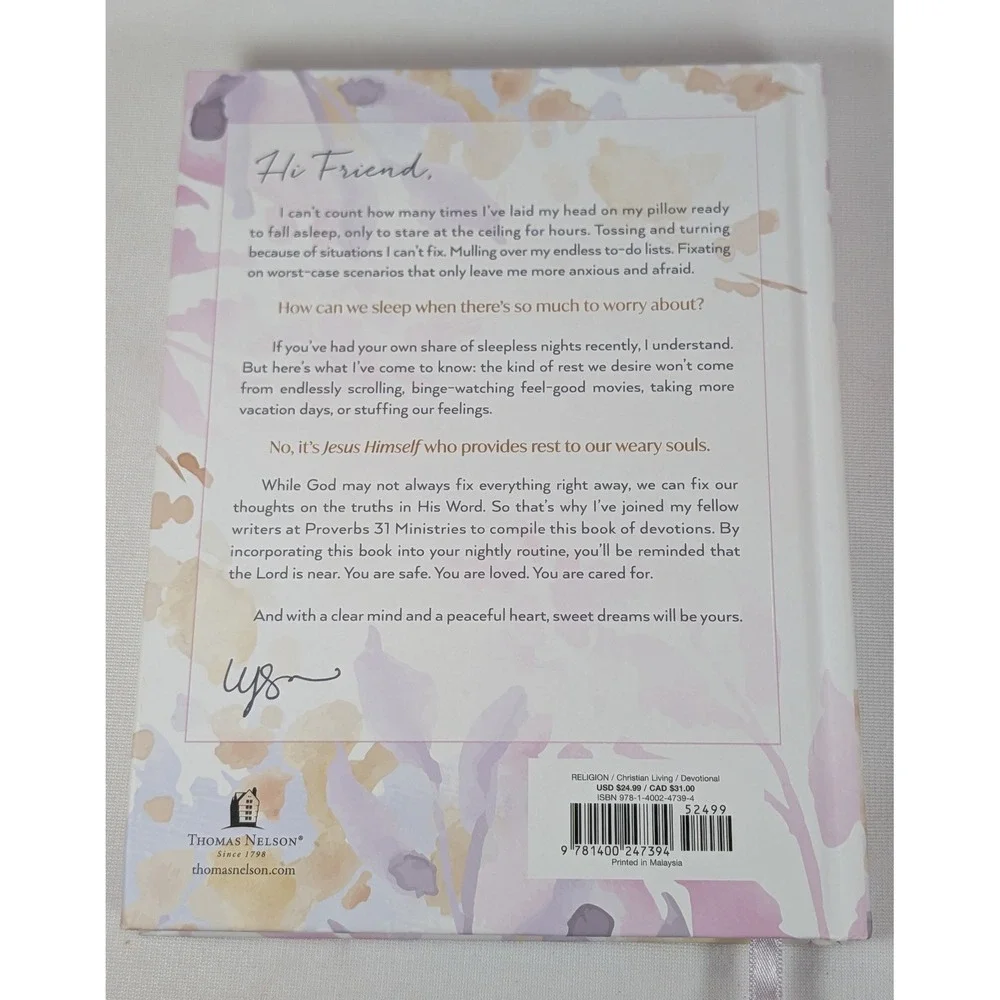 Clear Mind Peaceful Heart Lysa TerKeurst 50 Devotions Hardcover Book